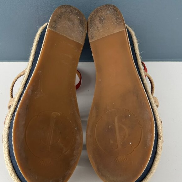 Juicy Couture Espadrille Ankle-Strap Wedge Sandals – Size 7 – Gently Used - Picture 5 of 5